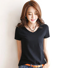 Cotton V-Neck Short Sleeve T-shirt