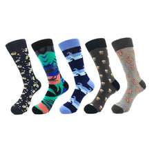 5pairs Combed Cotton Colorful Socks