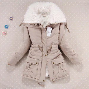 Thick Hooded Long Slim Fit Padded Coat