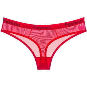 Transparent Low-Rise Fashion Thongs