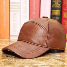 Adjustable Genuine Leather Baseball Cap