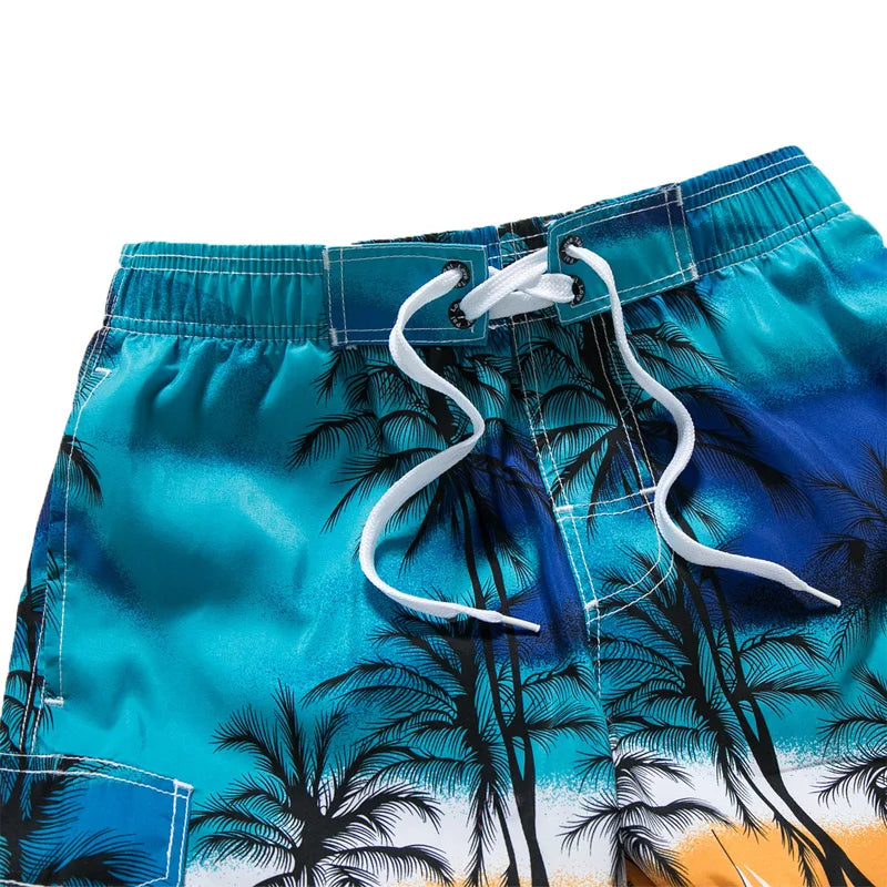 Quick Dry Print Boarded Shorts