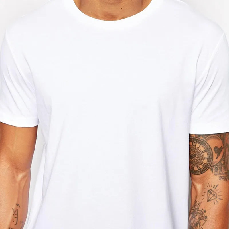 Short-sleeve Thigh Length T-shirt