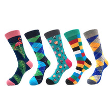 5pairs Combed Cotton Colorful Socks