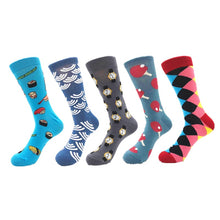 5pairs Combed Cotton Colorful Socks