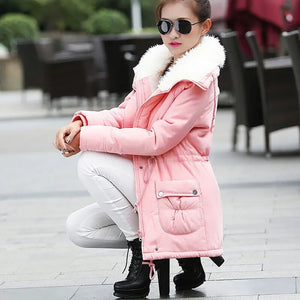 Thick Hooded Long Slim Fit Padded Coat