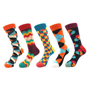 5pairs Combed Cotton Colorful Socks