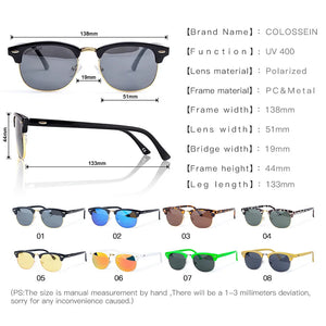 Polarized Round Retro Sunglasses