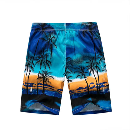 Quick Dry Print Boarded Shorts