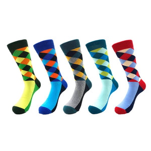 5pairs Combed Cotton Colorful Socks