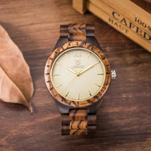 Quartz UWOOD Wooden Colorful Wristwatch