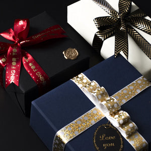 120gsm Thick Linen Textured Christmas Wrapping Paper
