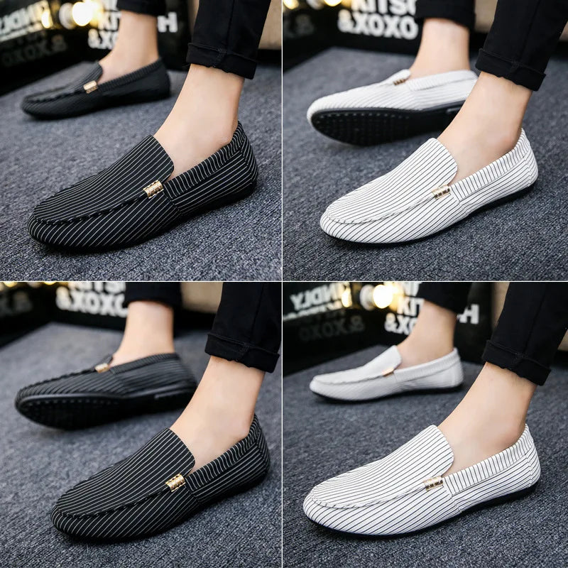 Lightweight Comfortable Flat Slip on Soft Leather Shoes