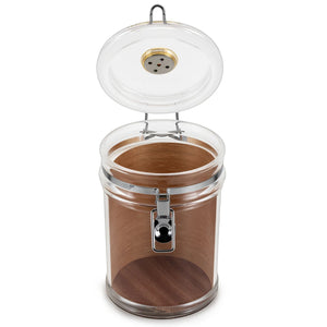 XIFEI Acrylic Humidor Jar With Hygrometer And Humidifier