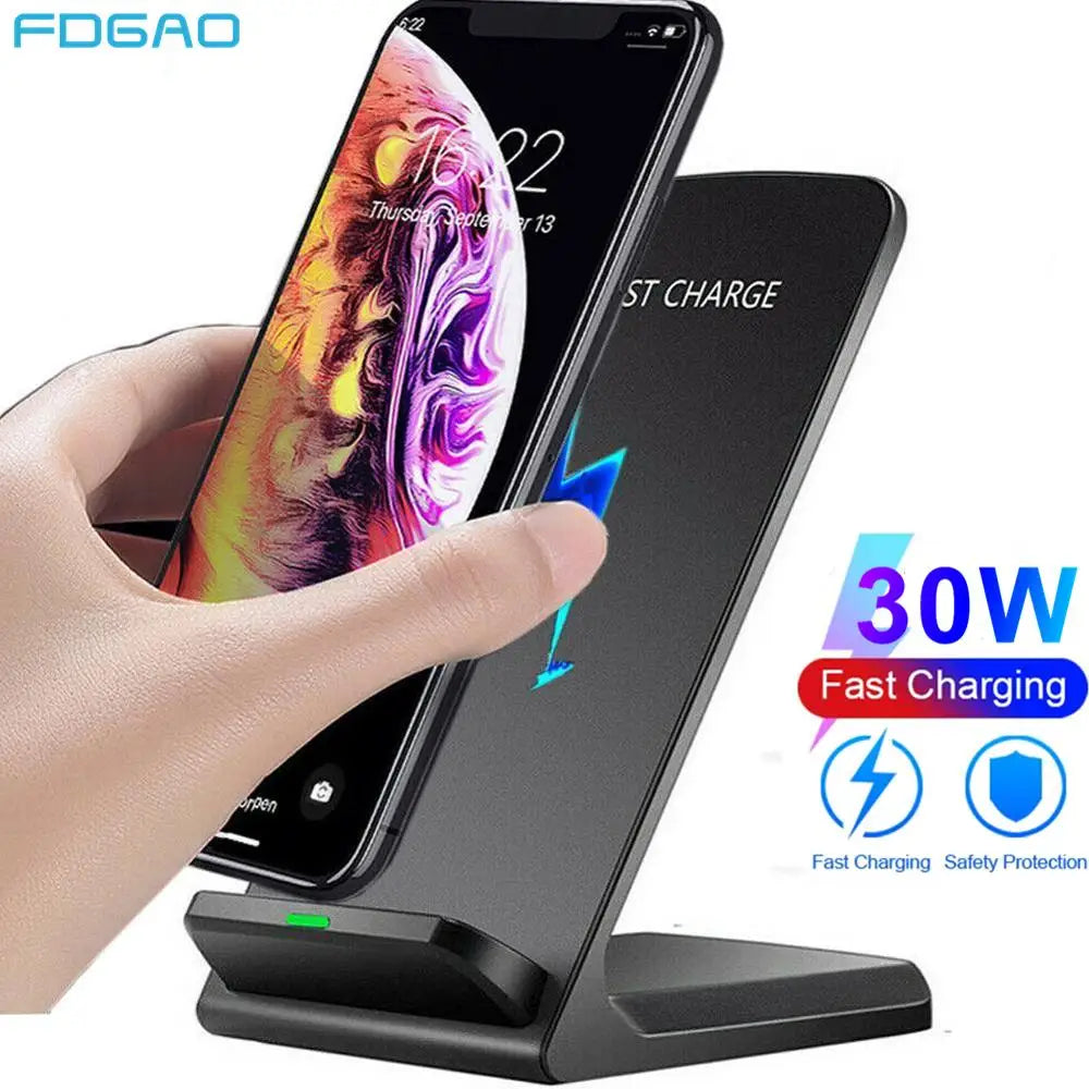 30W Wireless Charger Stand Dock Station