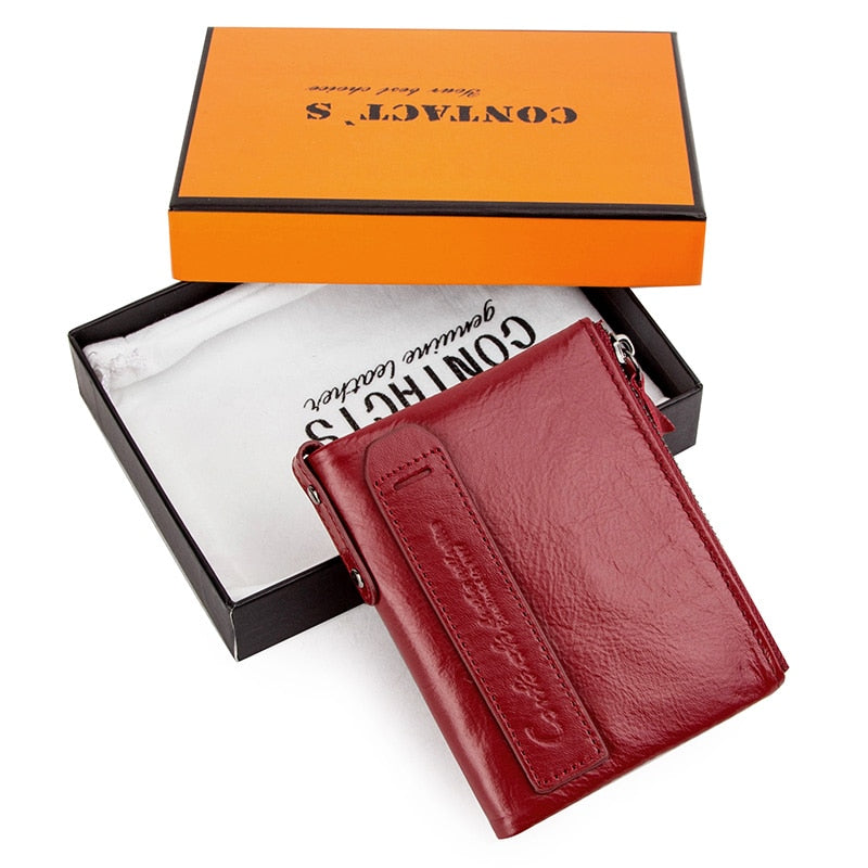 Genuine Crazy Horse Cowhide Leather Wallet