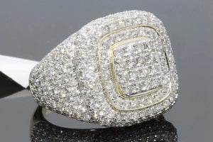 Micro Pave Round Shape Cool Street 925 Sterling Silver Ring