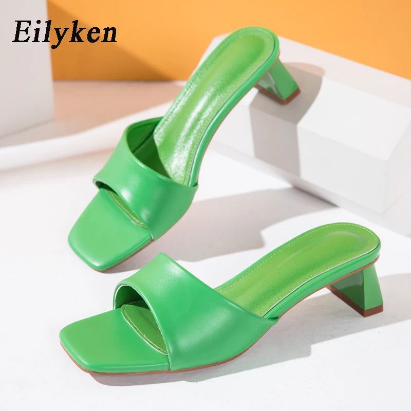 Eilyken Open Toe Flat Casual Slides