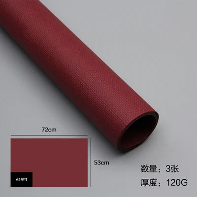 120gsm Thick Linen Textured Christmas Wrapping Paper