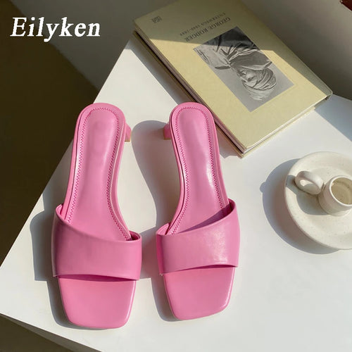 Eilyken Open Toe Flat Casual Slides