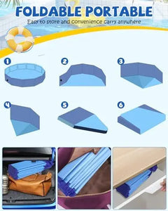 Foldable Portable Hard Plastic Dog Pool