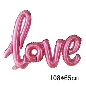 Love Heart Bear Foil Balloons