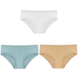 Cotton Solid Color Low-Rise Briefs