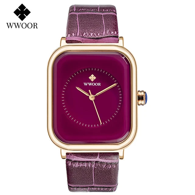 Square Face Roman Numeral Dial Ladies Watch