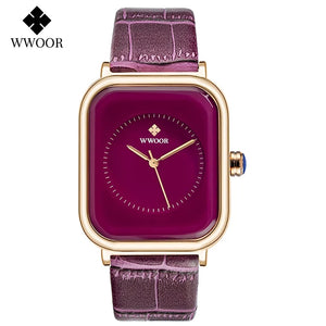 Square Face Roman Numeral Dial Ladies Watch