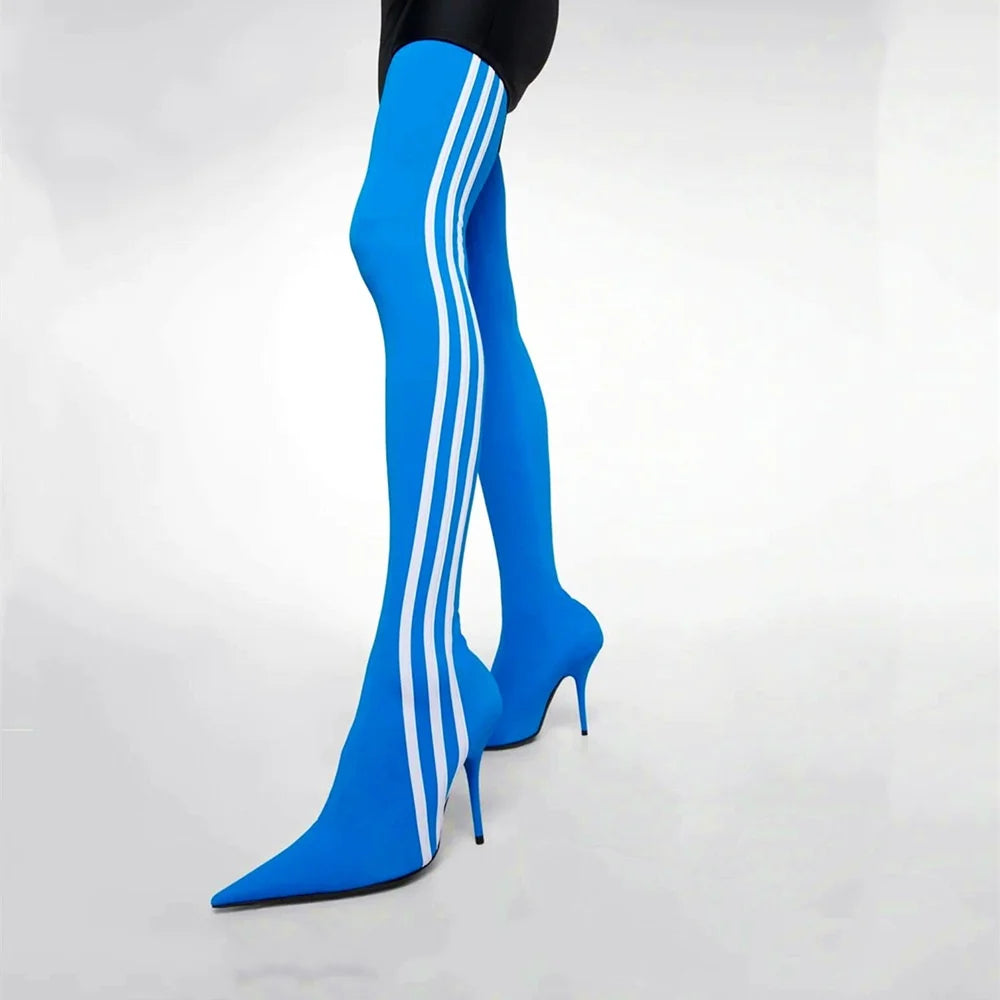 Over-the-Knee High-Heeled Stretch Cross-Border Boots