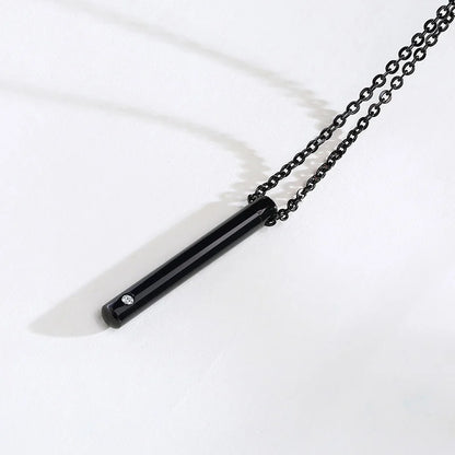 Vnox Hollow Pill Cross Engraved Cremation Urn Necklace