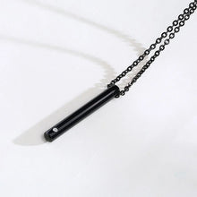 Vnox Hollow Pill Cross Engraved Cremation Urn Necklace