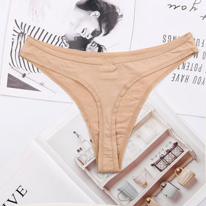 Cotton Sheer Low Rise Thongs