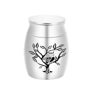 Owl Pattern Keepsake Cremation Urn