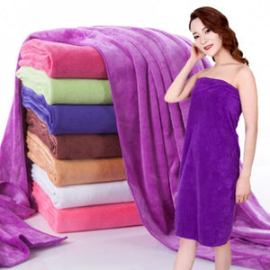 Quick-Dry Large Thick Microfiber Absorbent Soft Steaming Towel