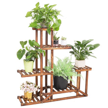 6 Tiered Wood Plant Stand