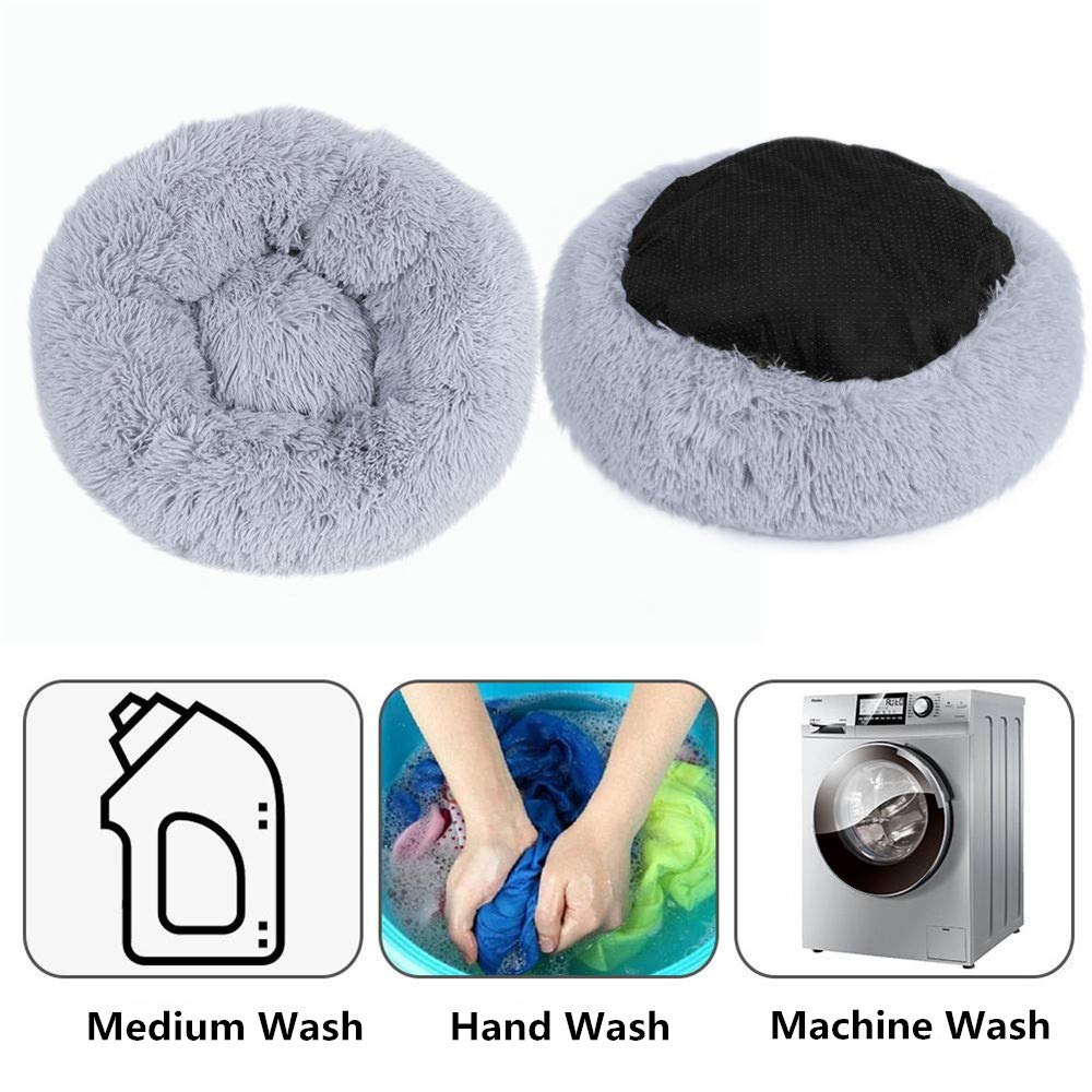 Comfortable Donut Shape Ultra Soft Washable Cushioned Bed
