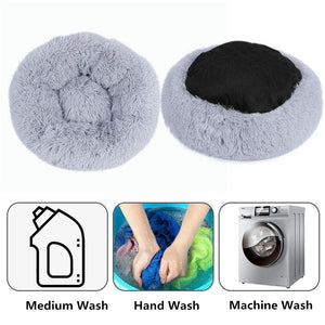 Comfortable Donut Shape Ultra Soft Washable Cushioned Bed