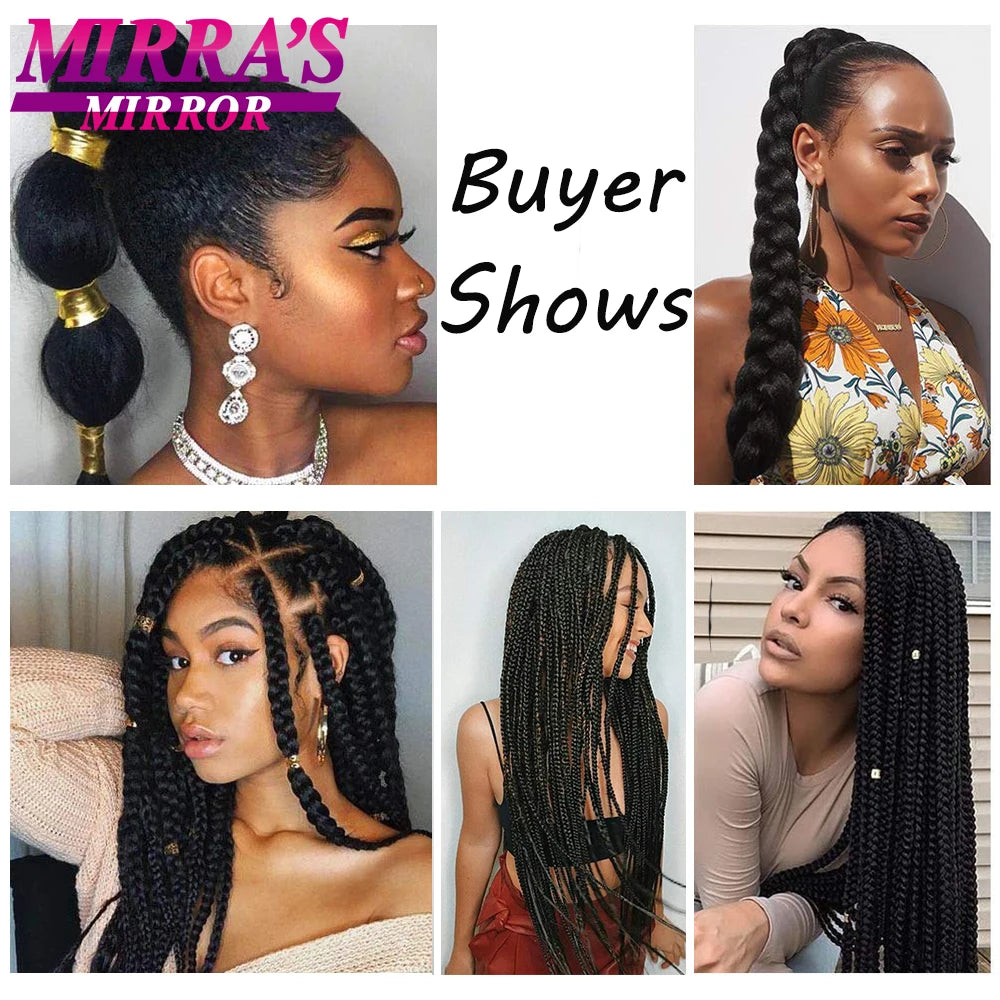 Mirra's Mirror Long Pre Stretched Jumbo Braids