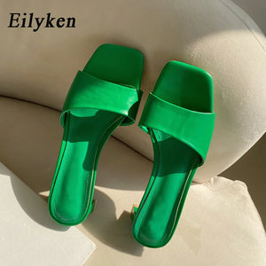 Eilyken Open Toe Flat Casual Slides