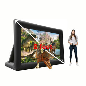Outdoor Giant Inflatable Blow Up Home Theater Projection Screen With Blower & Accessories