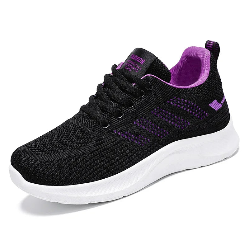 Fashion Fly Knit Comfort Breathable Walking Shoes
