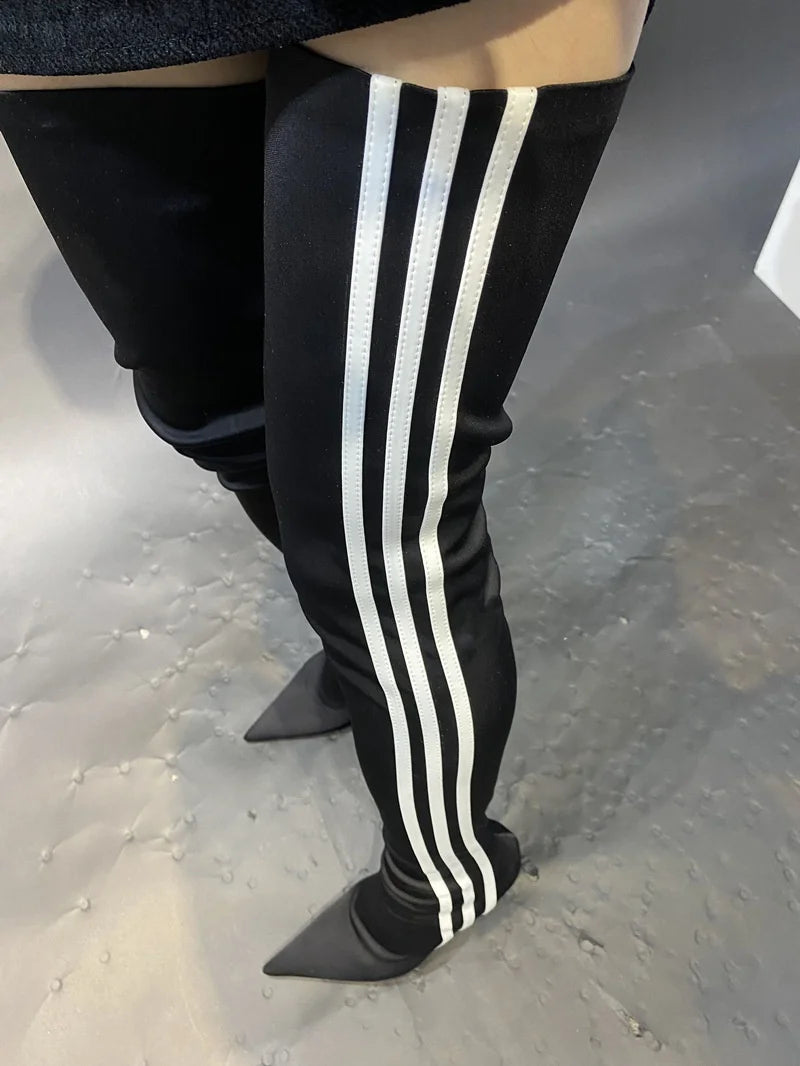 Over-the-Knee High-Heeled Stretch Cross-Border Boots