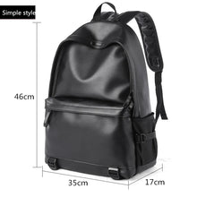 Black Leather Backpack