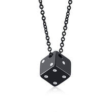 Cool Cube Dice Style Stainless Steel Necklace