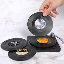 6 Vinyl Record Coasters