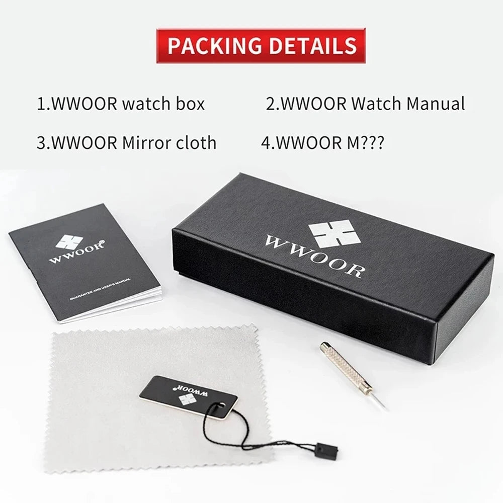 WWOOR Stainless Steel Fashion Watch