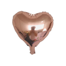 10pcs 10" Heart Shape Foil Balloons