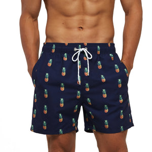 Quick-drying Quarter-print Swimming Trunks