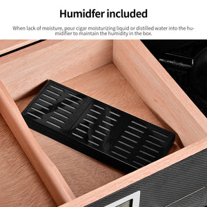 Cedar Wood Humidor With Humidifier